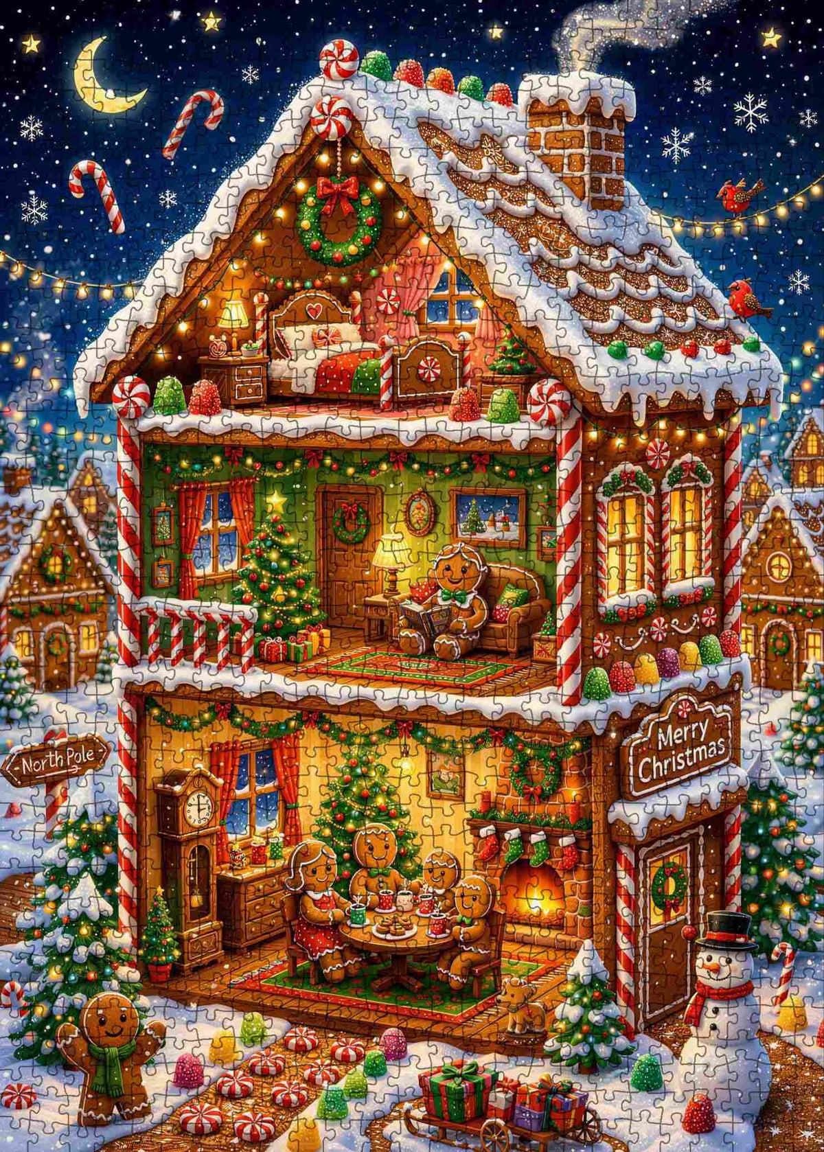 Gingerbread Christmas House Jigsaw Puzzle
