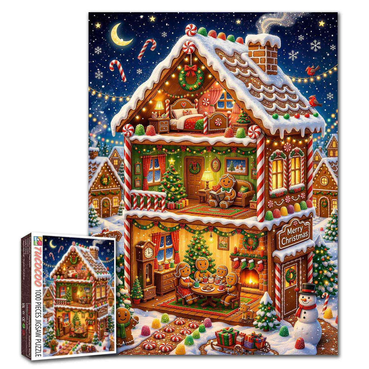 Gingerbread Christmas House Jigsaw Puzzle