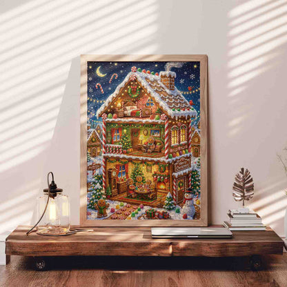 Gingerbread Christmas House Jigsaw Puzzle