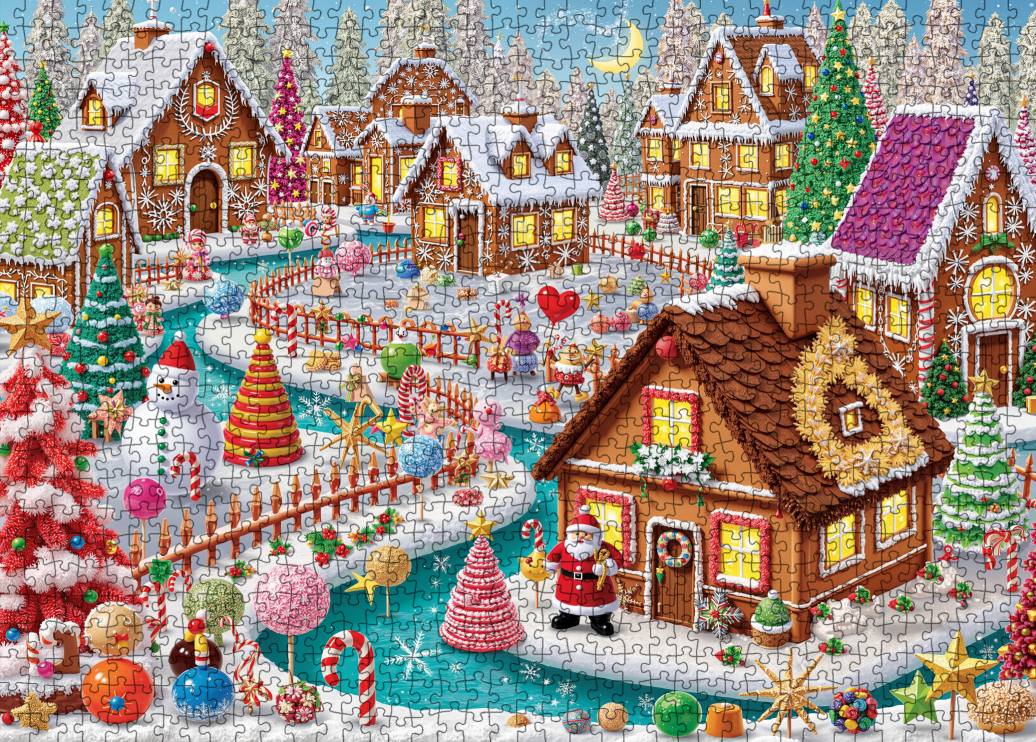 Gingerbread Christmas Village Jigsaw Puzzle