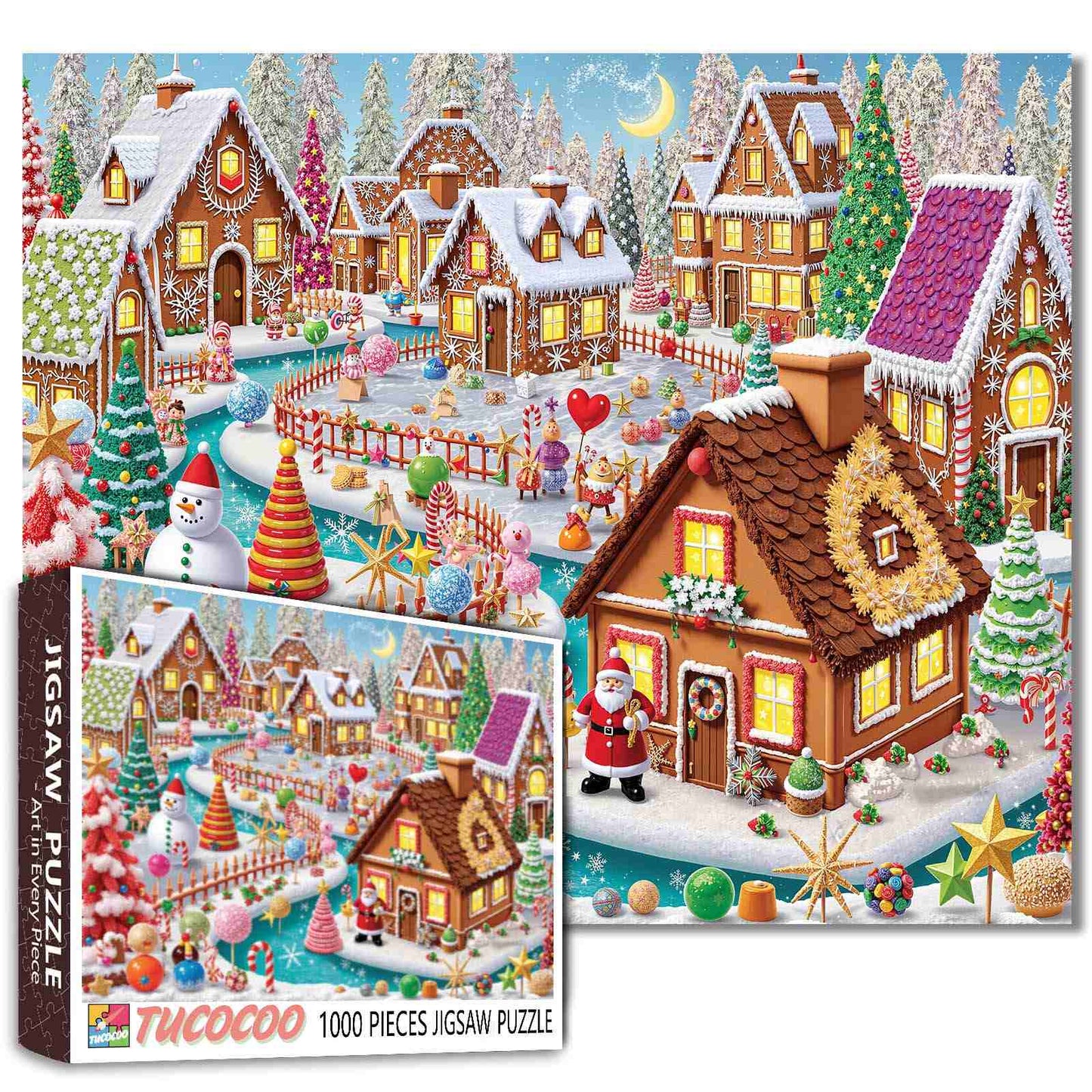 Gingerbread Christmas Village Jigsaw Puzzle
