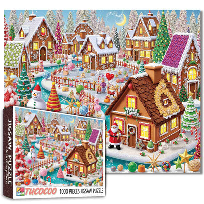 Gingerbread Christmas Village Jigsaw Puzzle