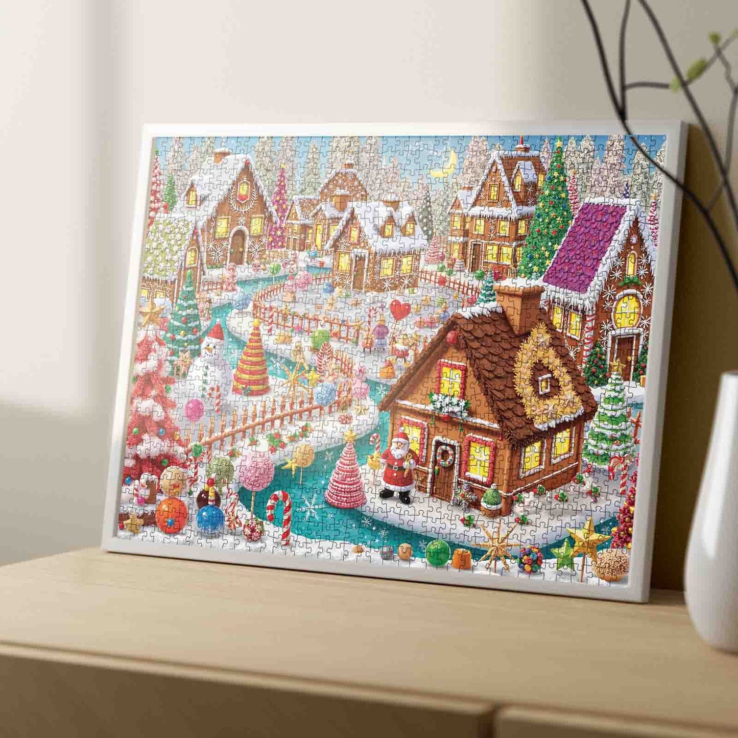 Gingerbread Christmas Village Jigsaw Puzzle