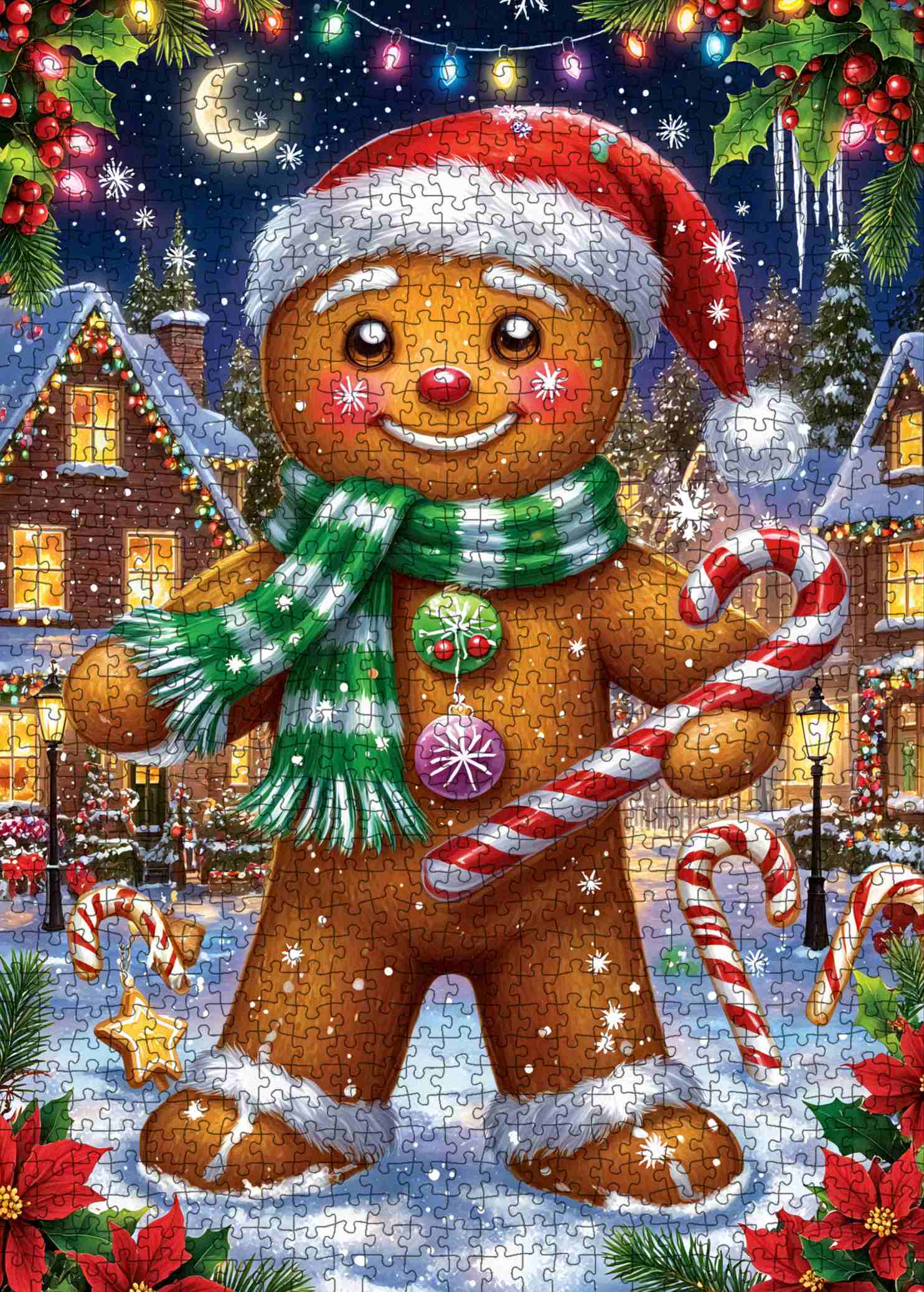 Gingerbread Man Christmas Jigsaw Puzzle