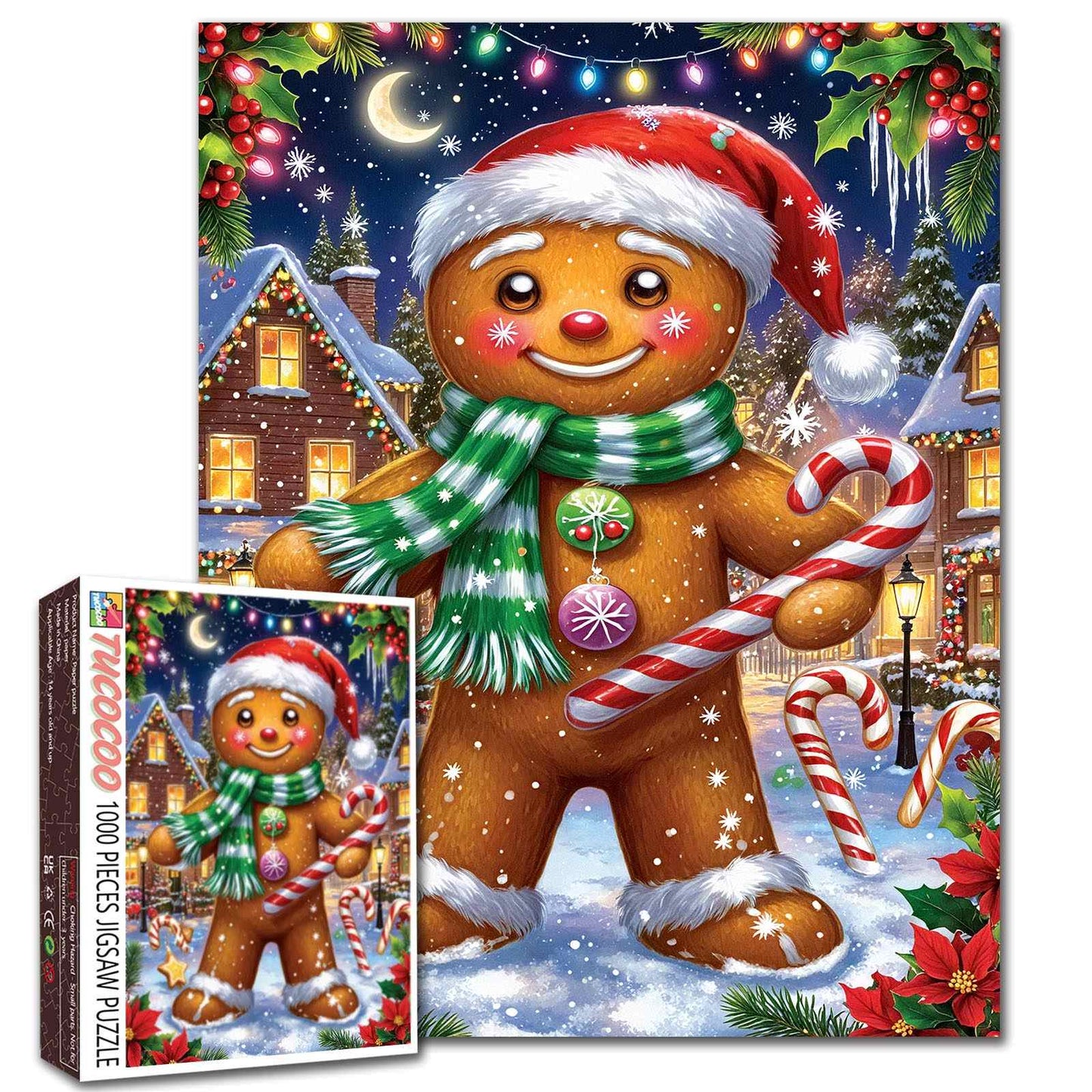 Gingerbread Man Christmas Jigsaw Puzzle