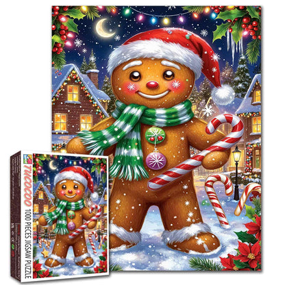 Gingerbread Man Christmas Jigsaw Puzzle