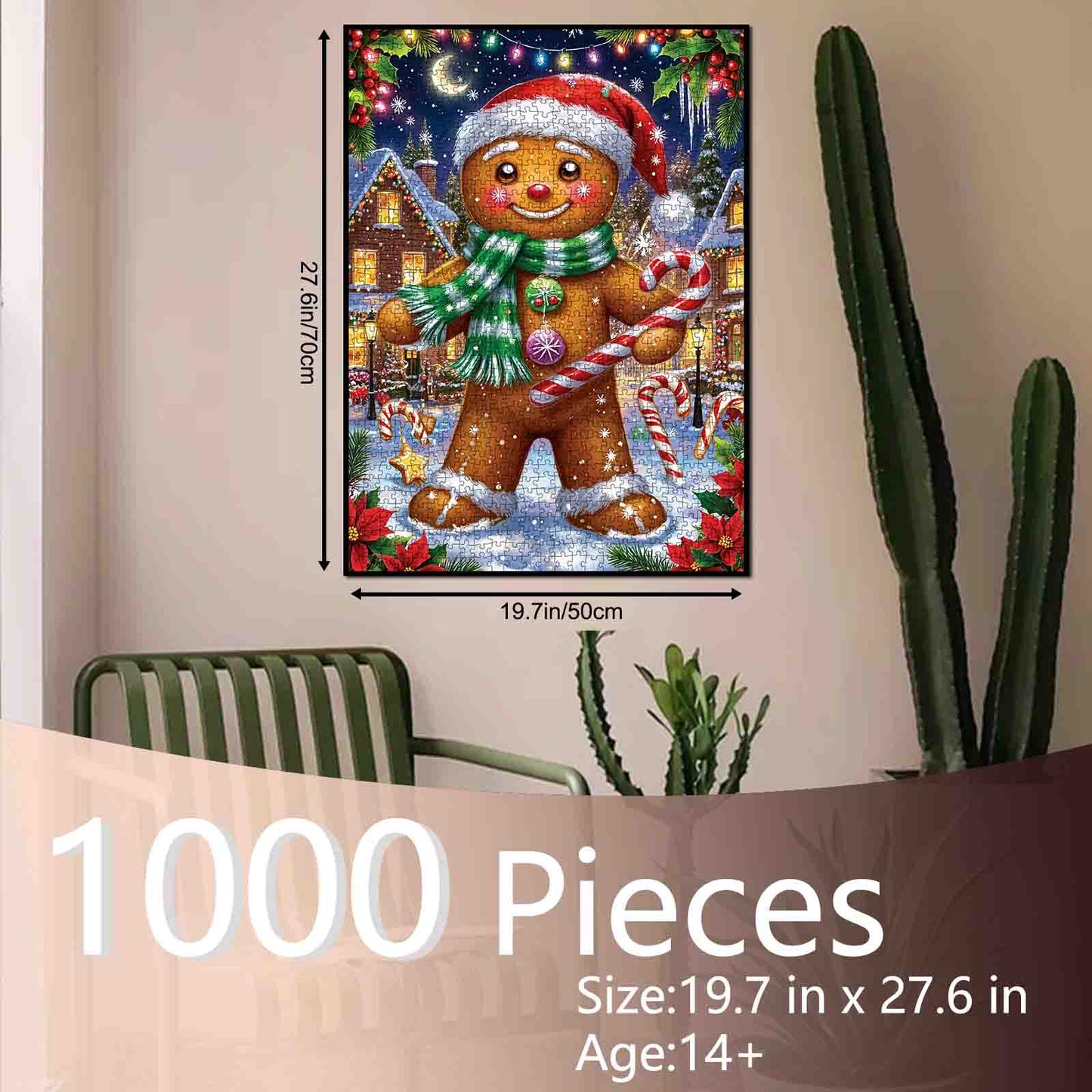 Gingerbread Man Christmas Jigsaw Puzzle