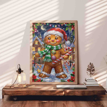 Gingerbread Man Christmas Jigsaw Puzzle