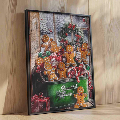 Gingerbread Men Christmas Delight Jigsaw Puzzle