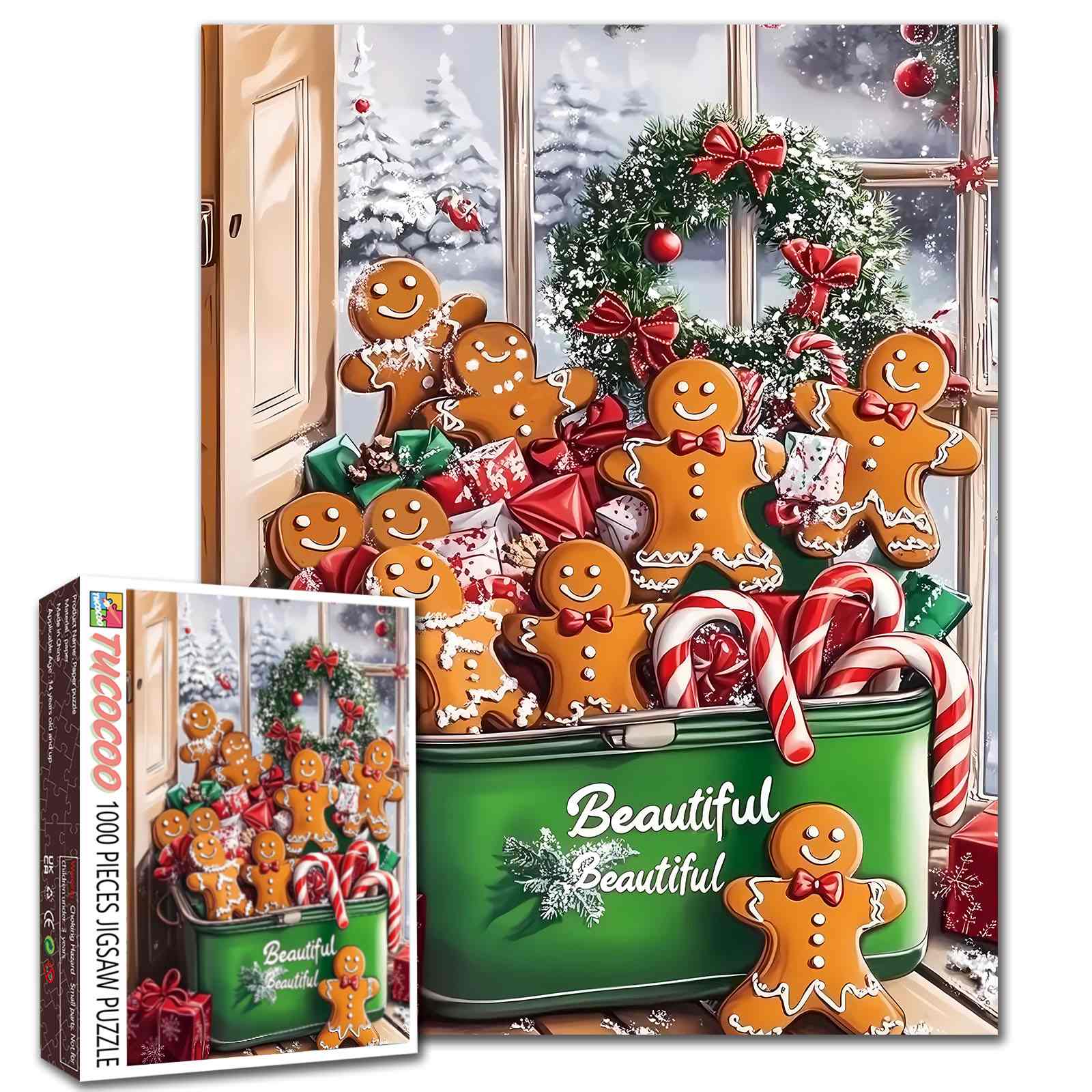 Gingerbread Men Christmas Delight Jigsaw Puzzle