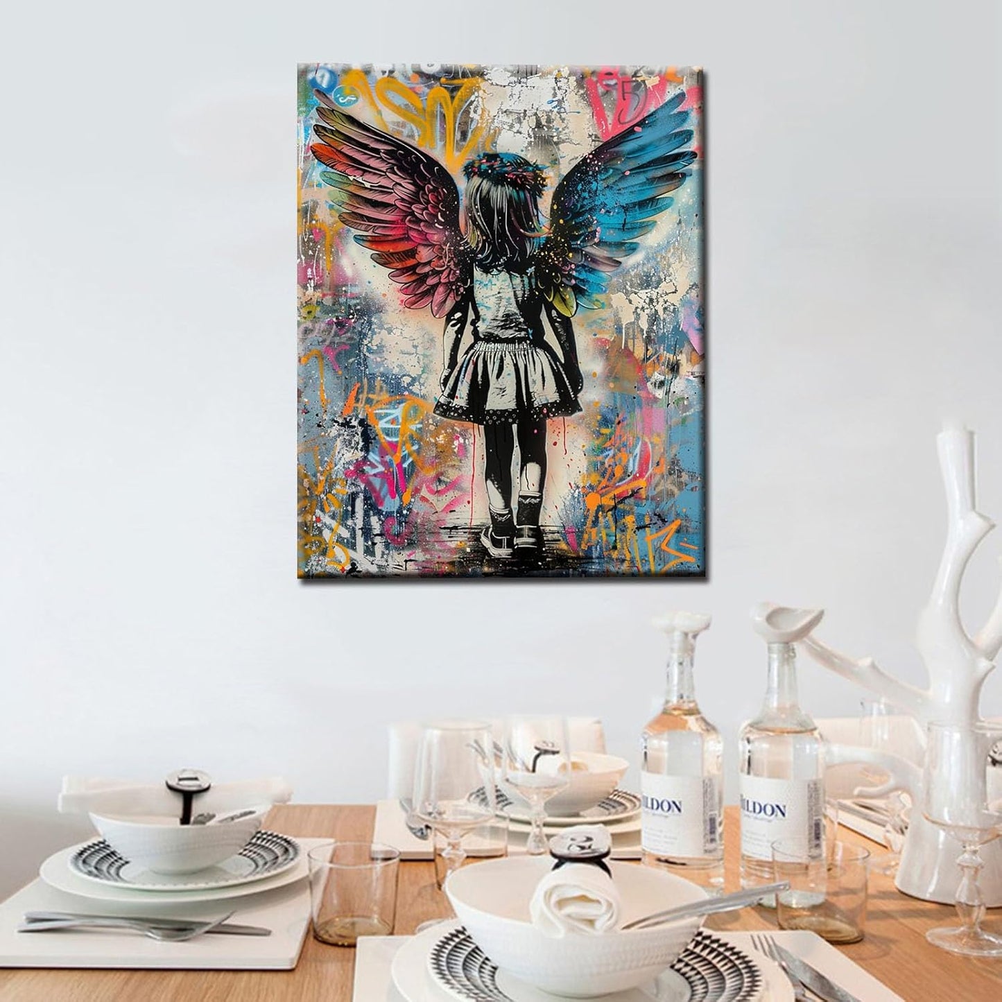 Girl with Angel Wings Paint by Numbers