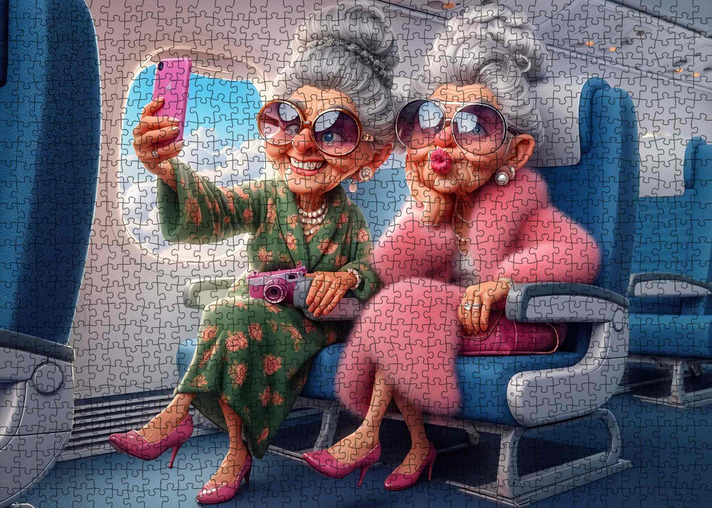 Glamorous Grandmas Selfie Jigsaw Puzzle