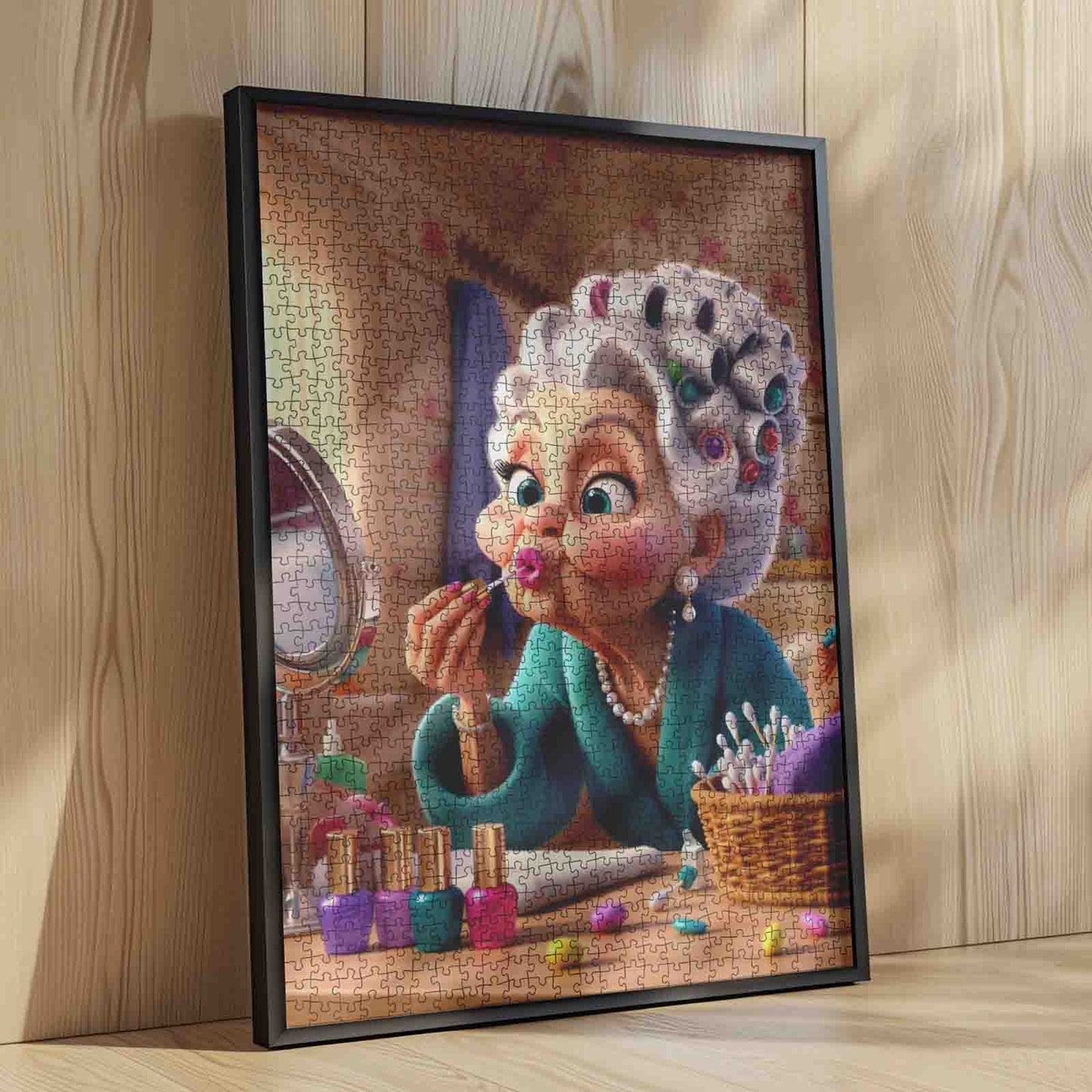 Playful Makeup Morning Jigsaw Puzzle