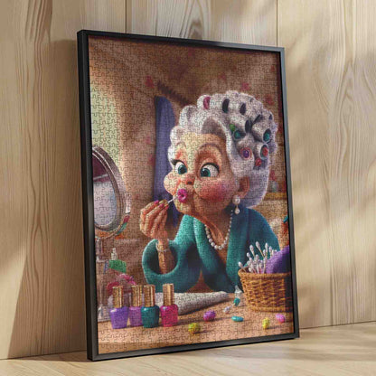 Playful Makeup Morning Jigsaw Puzzle