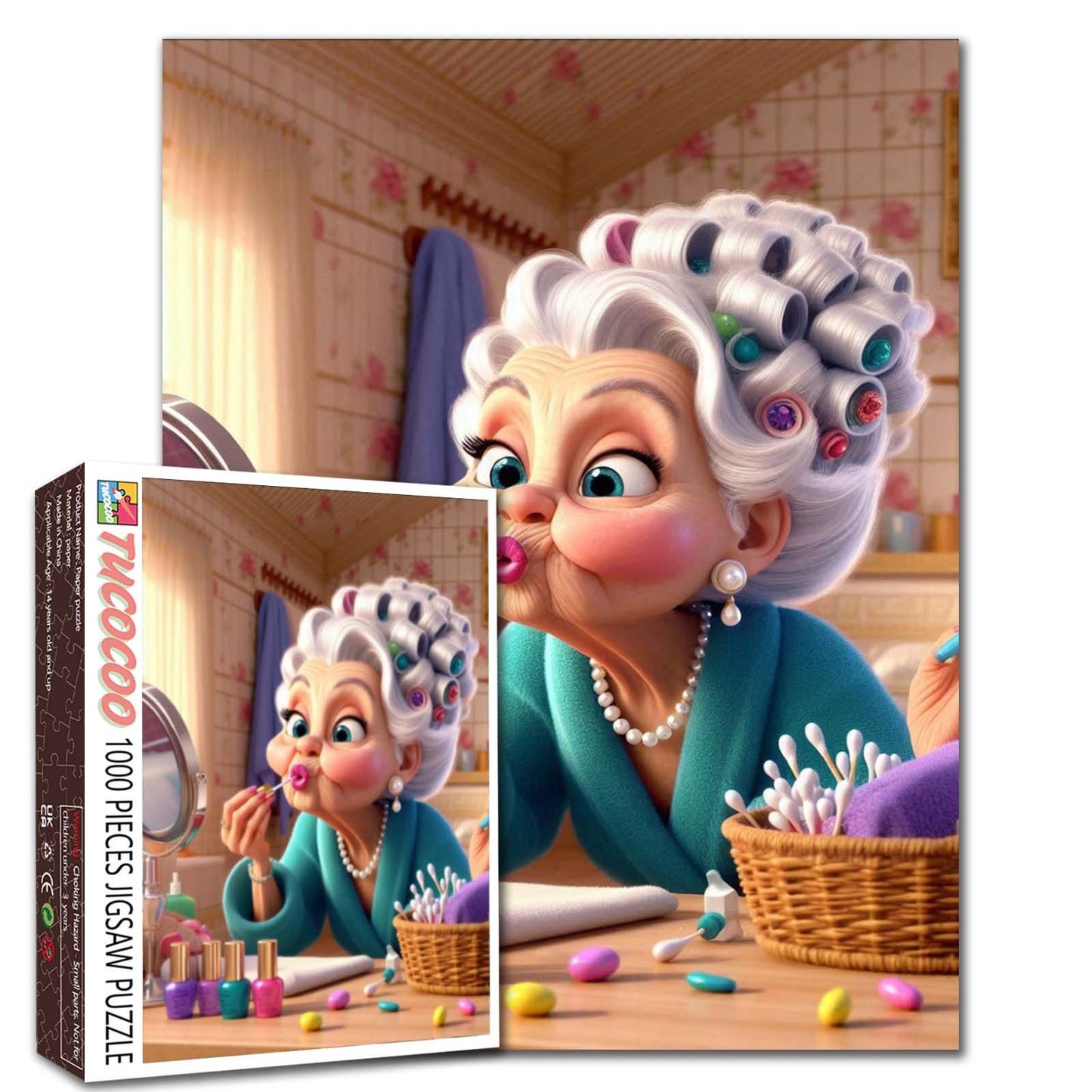Playful Makeup Morning Jigsaw Puzzle
