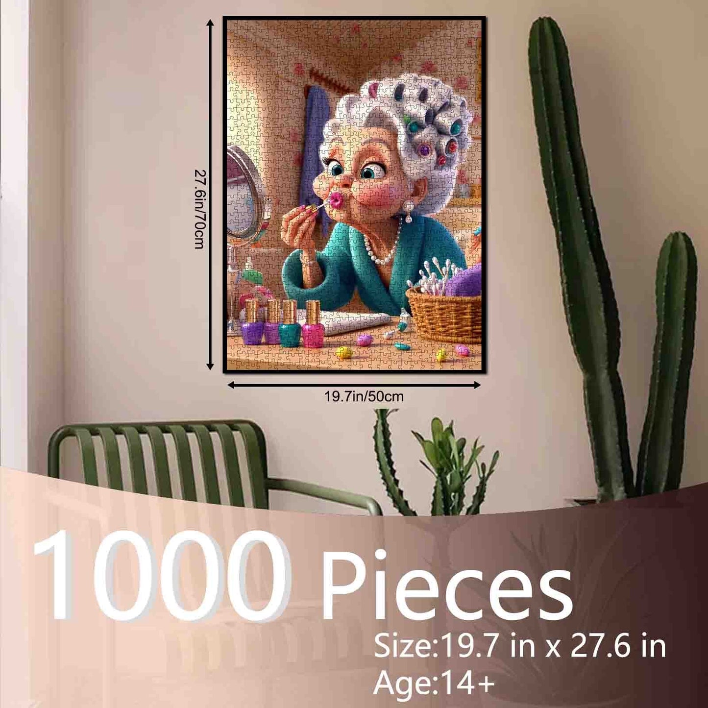 Playful Makeup Morning Jigsaw Puzzle