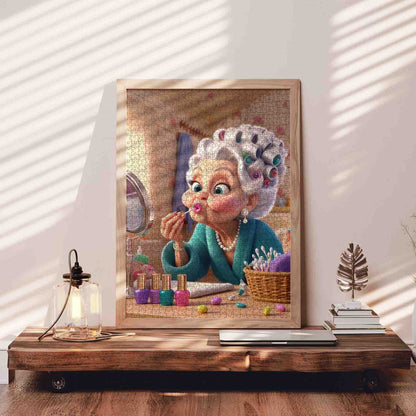 Playful Makeup Morning Jigsaw Puzzle