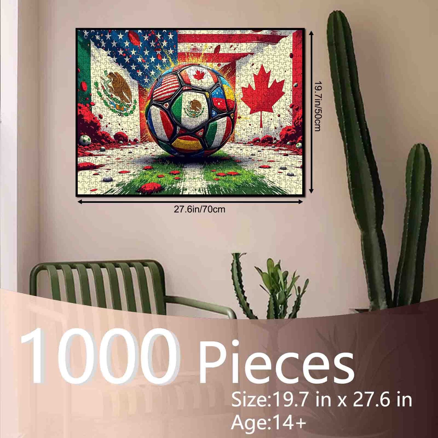 Global Soccer Flags Fusion Jigsaw Puzzle