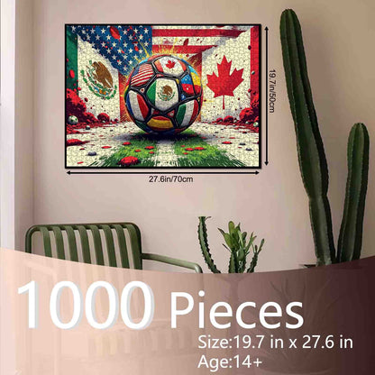 Global Soccer Flags Fusion Jigsaw Puzzle