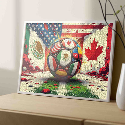 Global Soccer Flags Fusion Jigsaw Puzzle