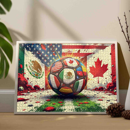 Global Soccer Flags Fusion Jigsaw Puzzle
