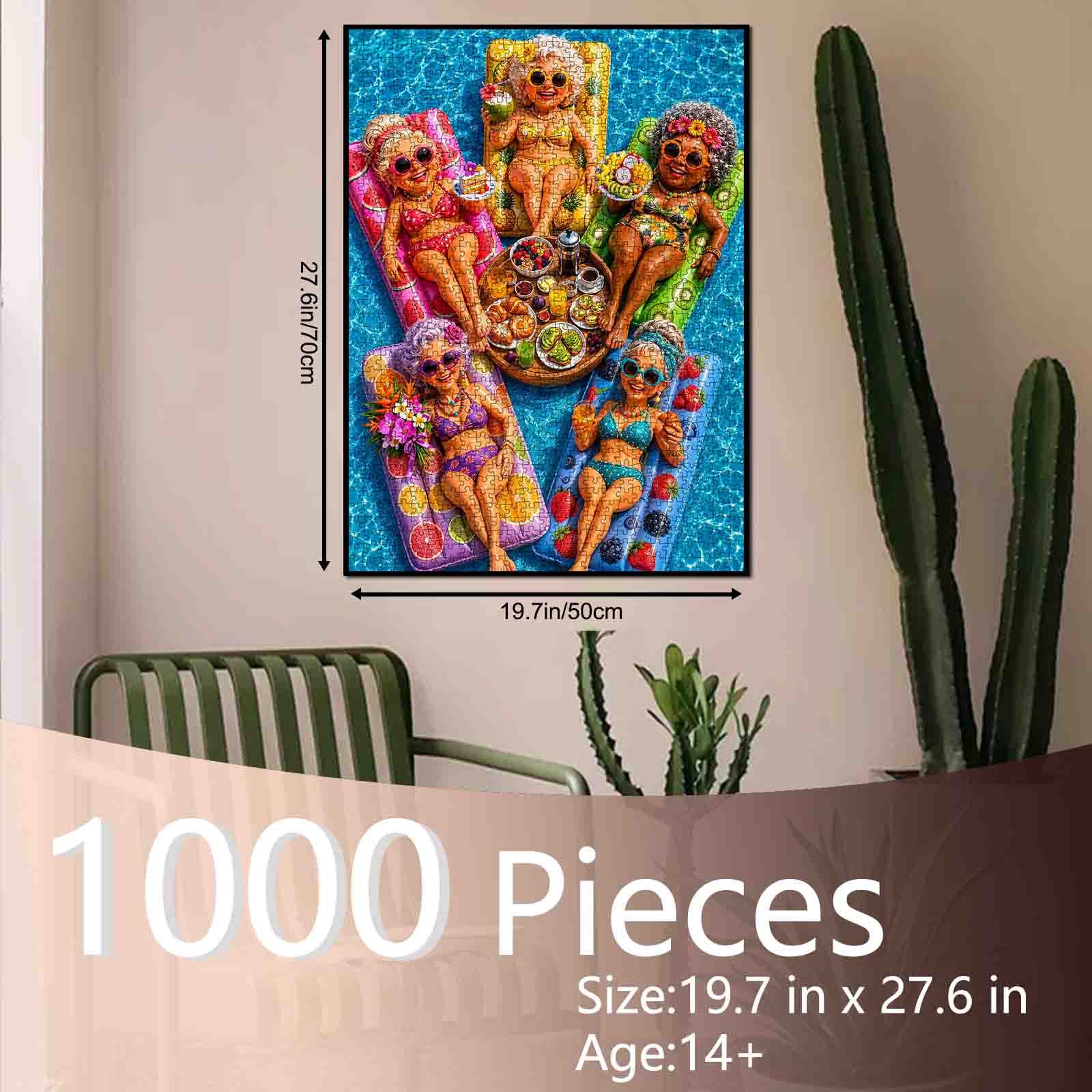 Golden Girls Poolside Brunch Jigsaw Puzzle