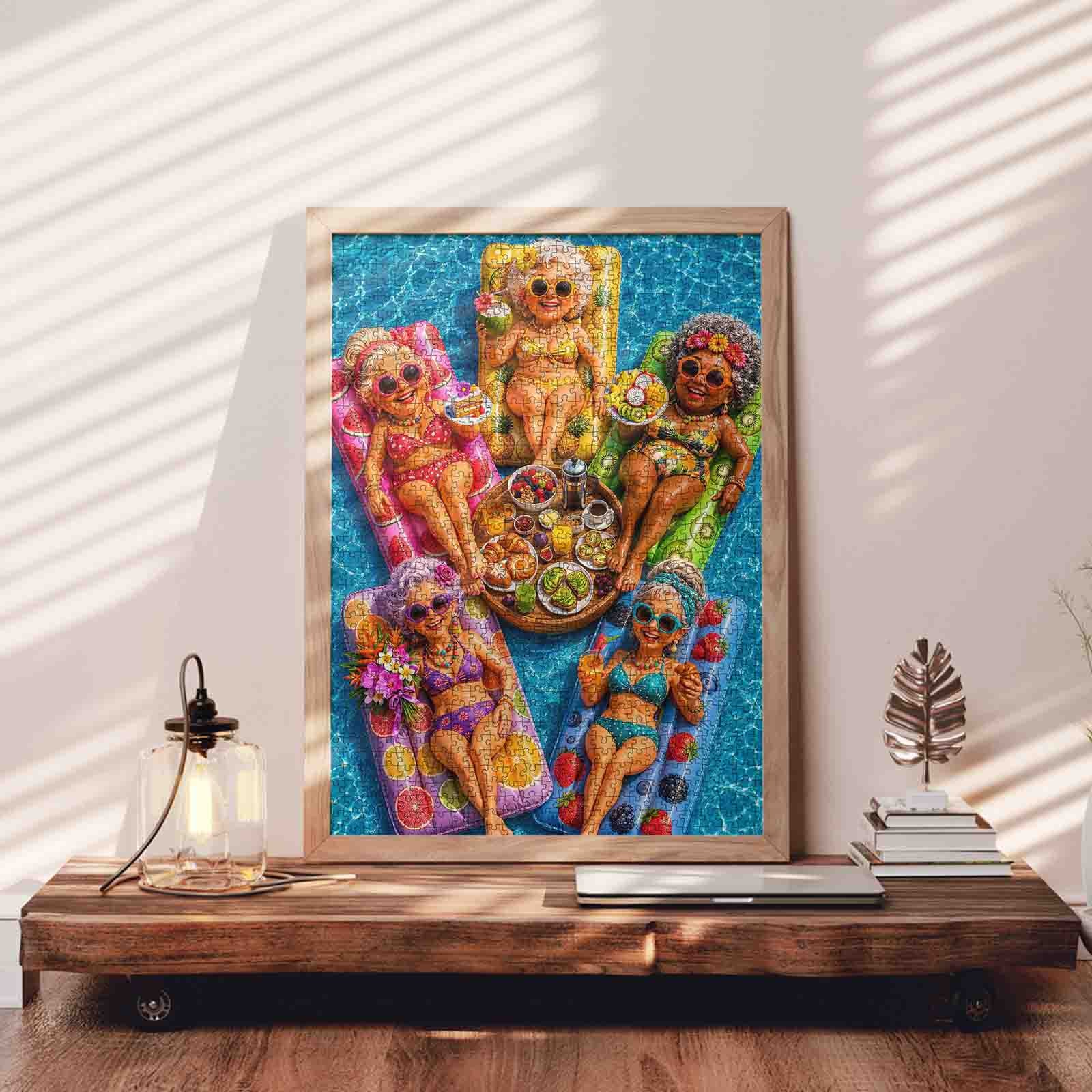 Golden Girls Poolside Brunch Jigsaw Puzzle
