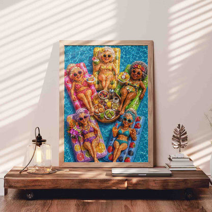 Golden Girls Poolside Brunch Jigsaw Puzzle