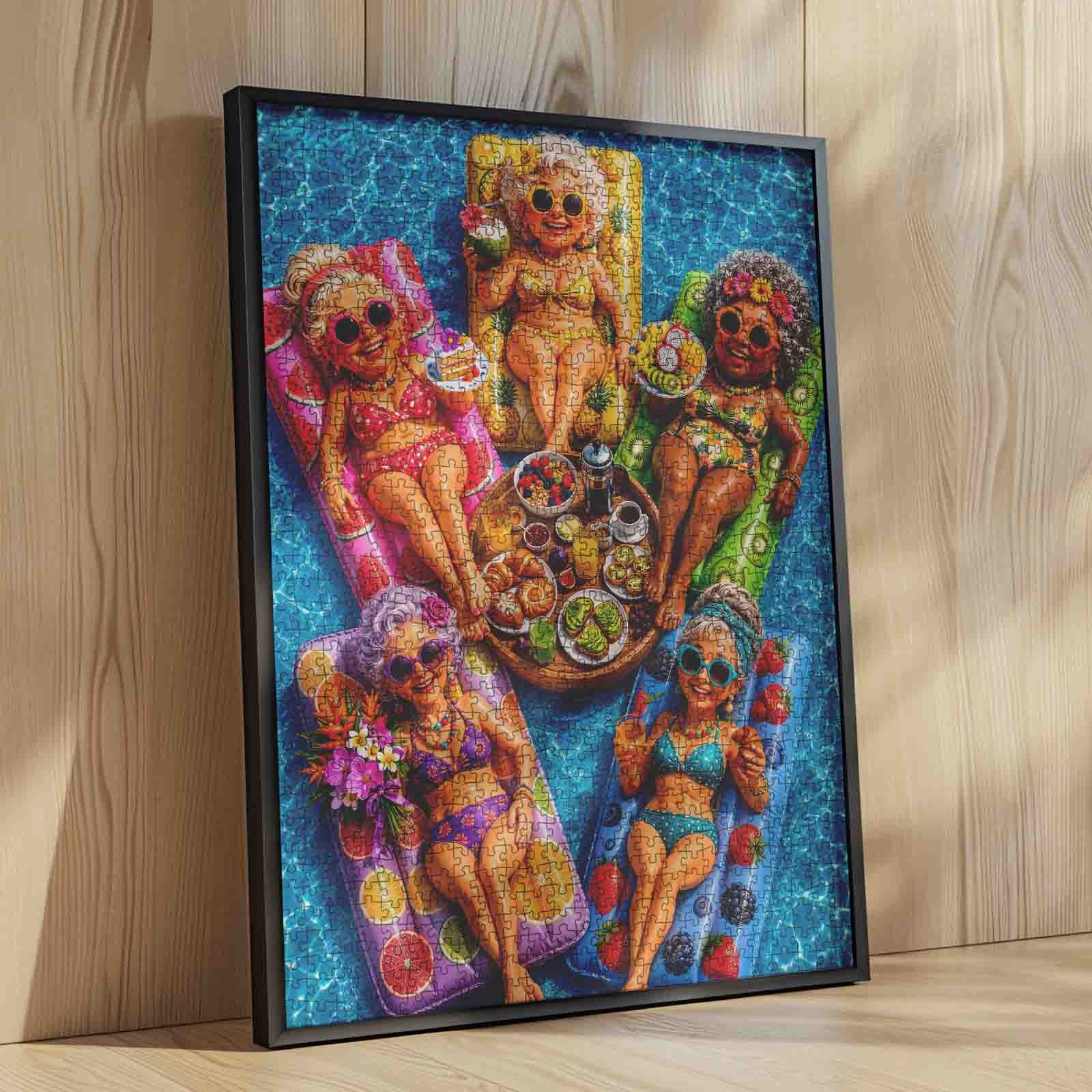 Golden Girls Poolside Brunch Jigsaw Puzzle