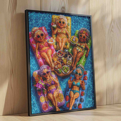 Golden Girls Poolside Brunch Jigsaw Puzzle