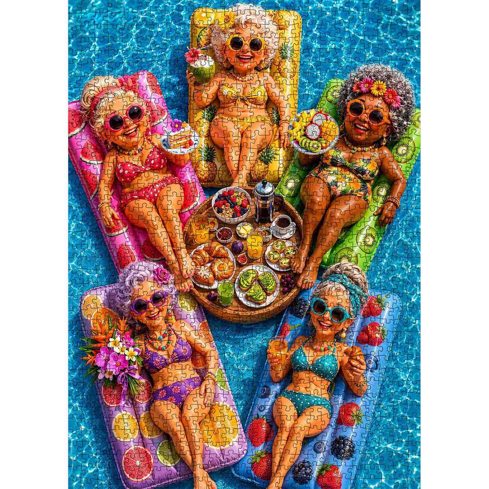 Golden Girls Poolside Brunch Jigsaw Puzzle