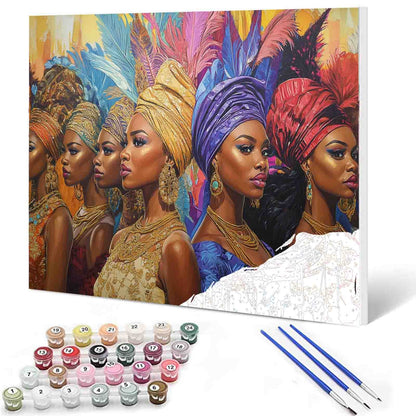 Golden Beauty Parade Paint by Numbers