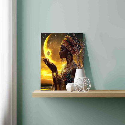 Golden Moonlight Grace Paint by Numbers