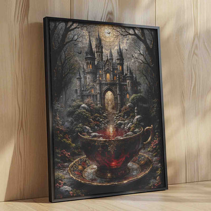 Gothic Castle Teacup Fantasy Jigsaw Puzzle