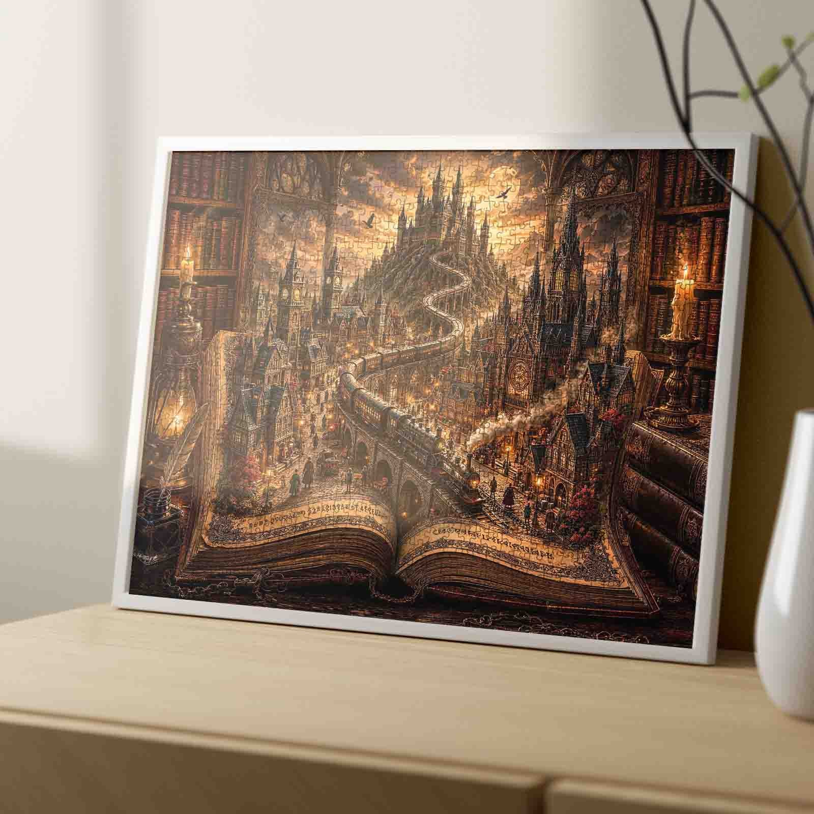 Gothic Storybook Train Jigsaw Puzzle – Tucocoo