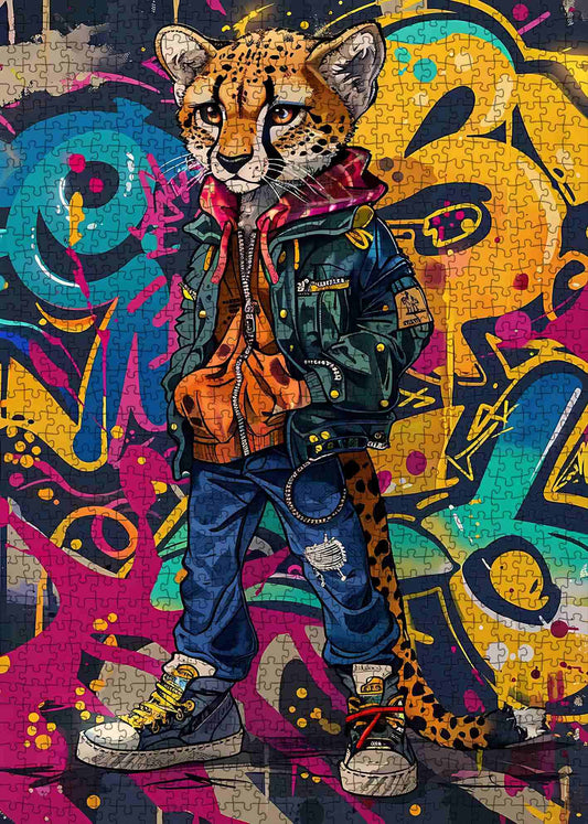 Graffiti Cheetah Jigsaw Puzzle