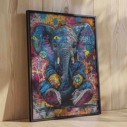 Graffiti Elephant Jigsaw Puzzle