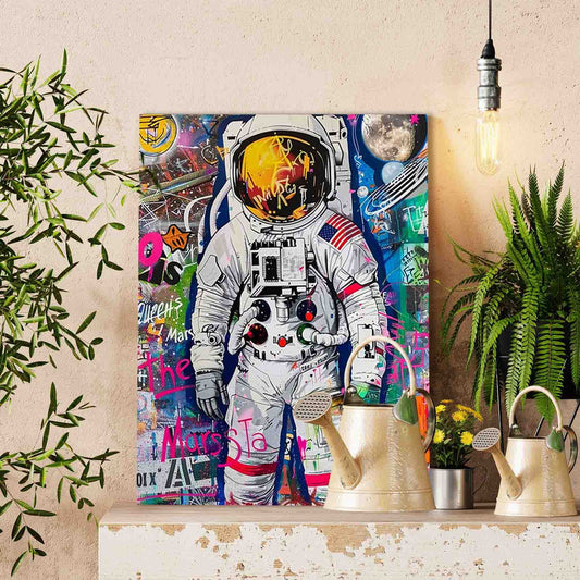 Graffiti Astronaut Mars Paint by Numbers
