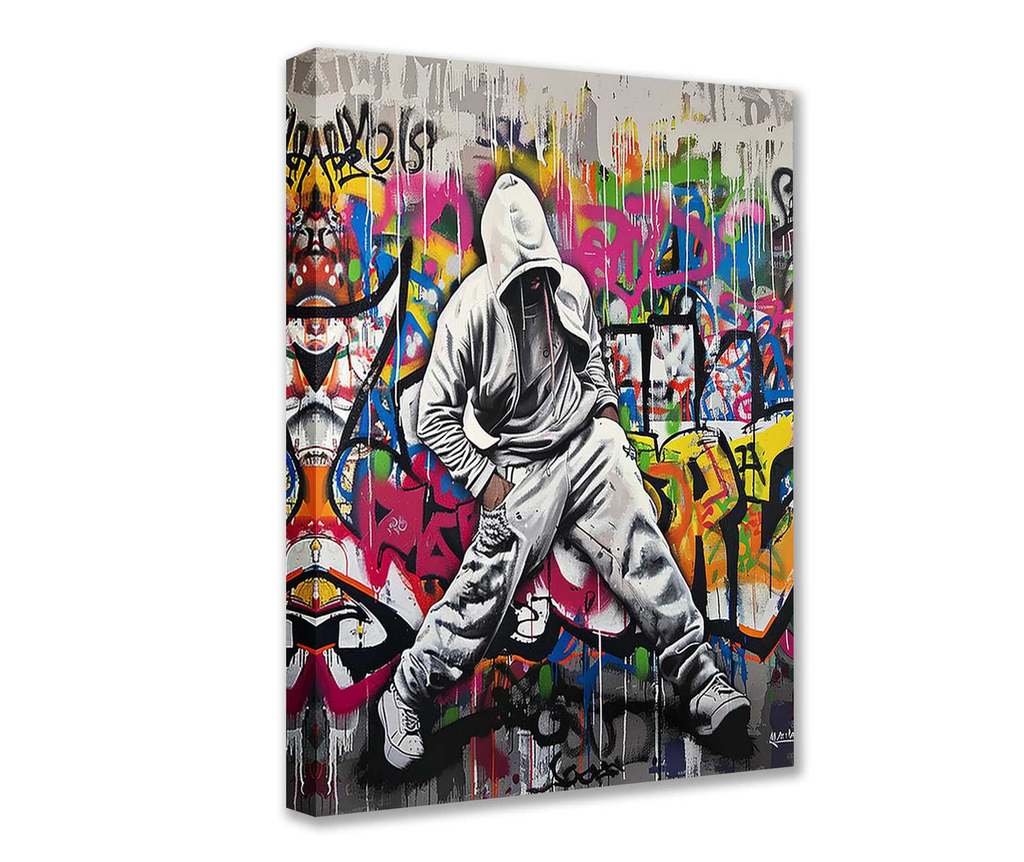 Graffiti Hoodie Street Art Canvas Wall Art