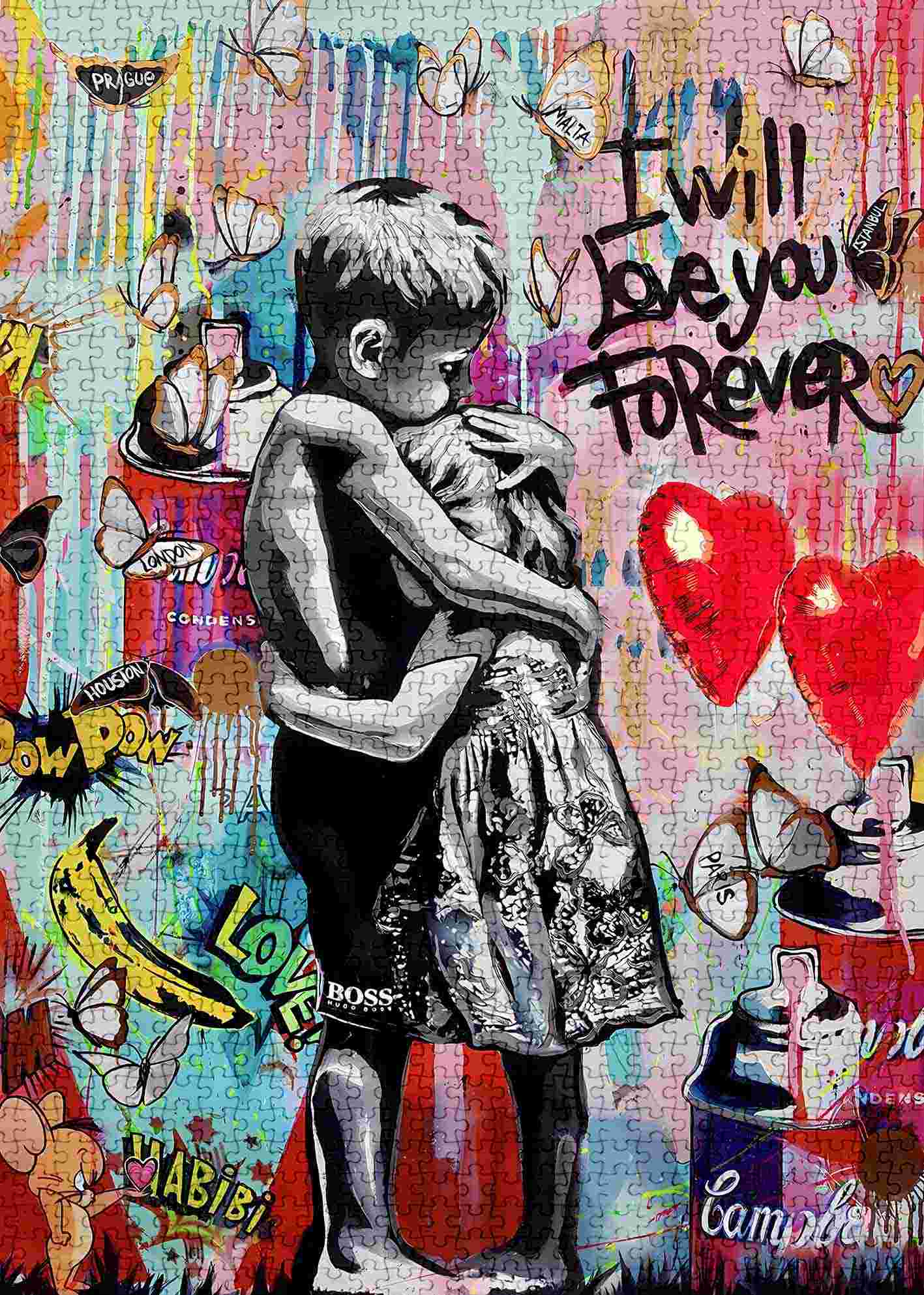 Forever Love Street Art Jigsaw Puzzles