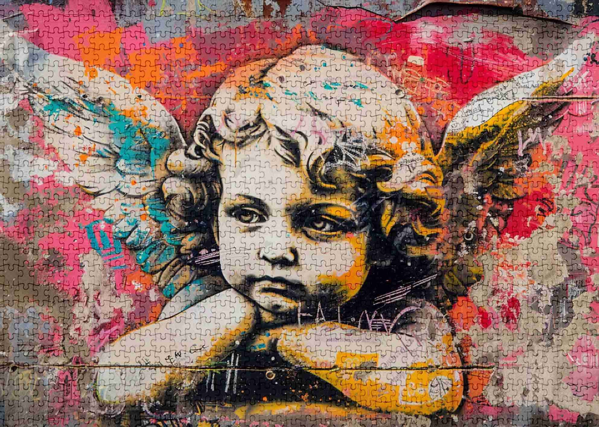 Graffiti Angel Art Jigsaw Puzzles