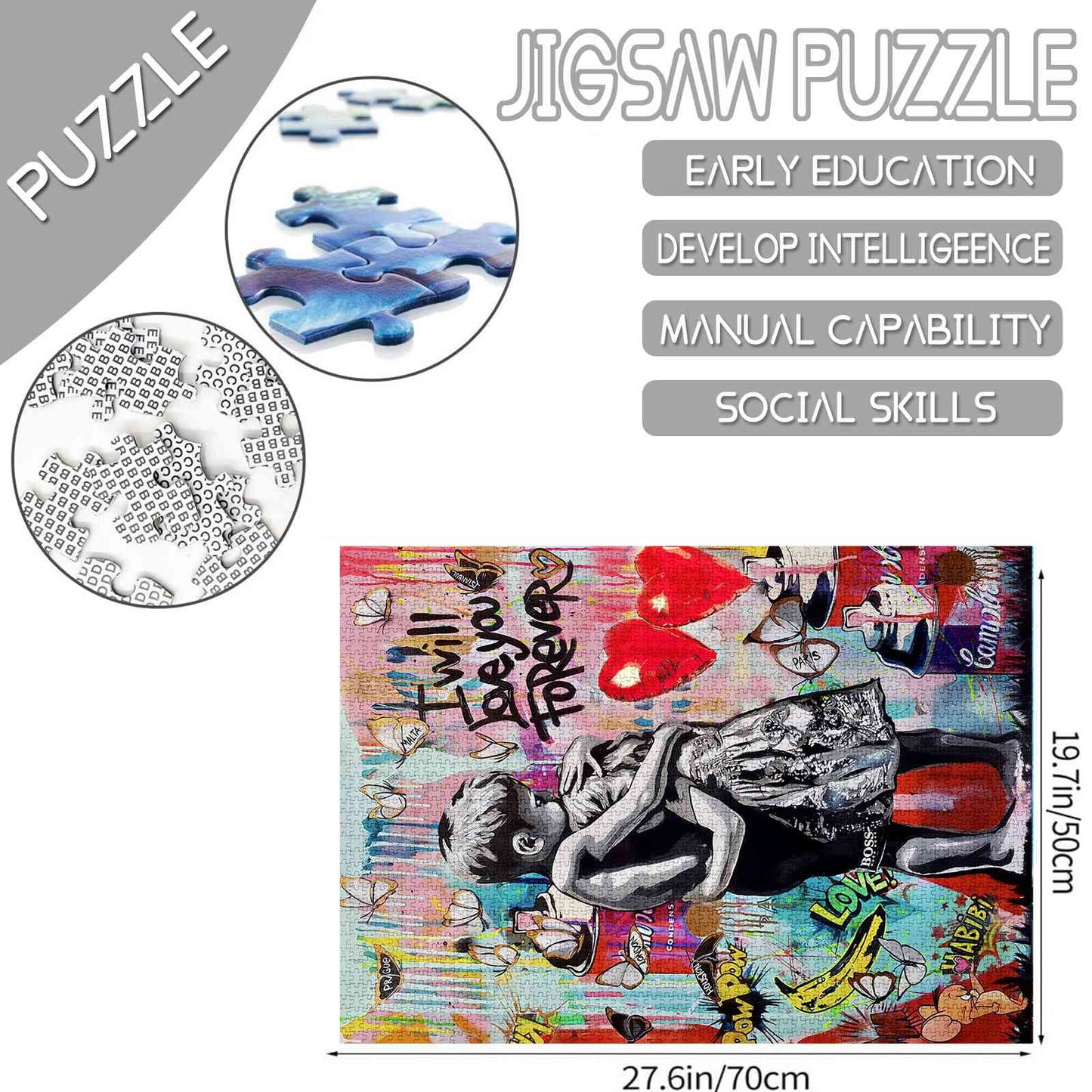 Forever Love Street Art Jigsaw Puzzles