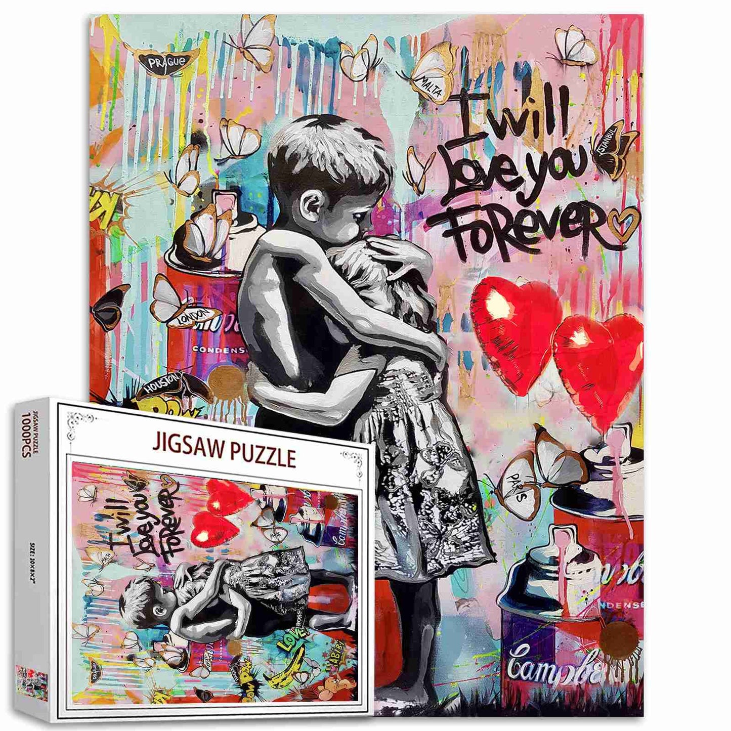 Forever Love Street Art Jigsaw Puzzles