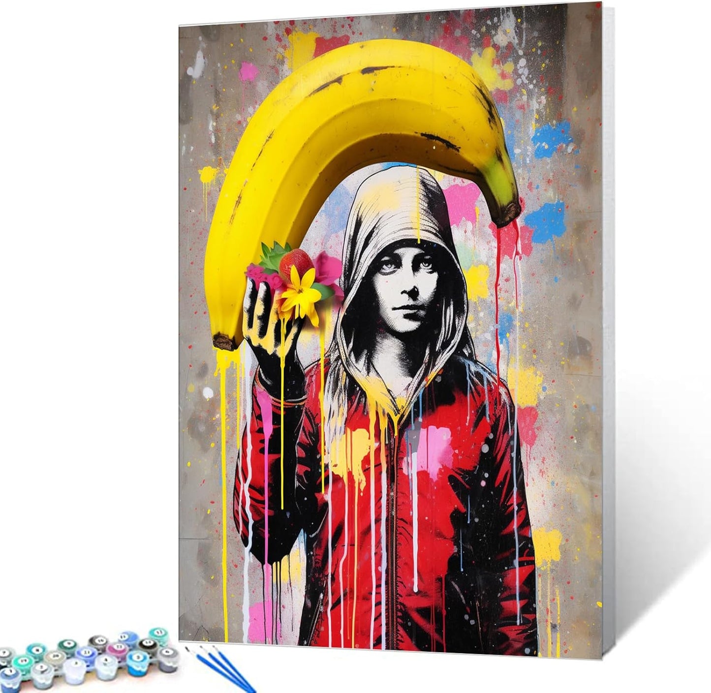 Banksy Pop Art Banana Boy Paint by Numbers