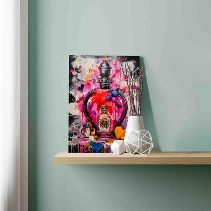 Graffiti Perfume Bottle paint by numbers