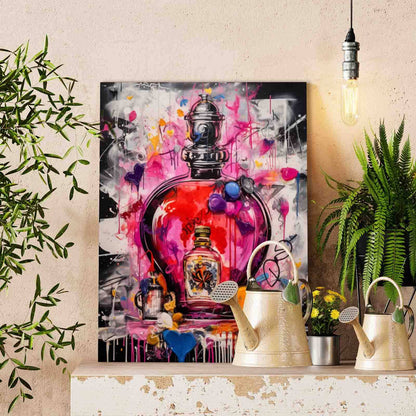 Graffiti Perfume Bottle paint by numbers