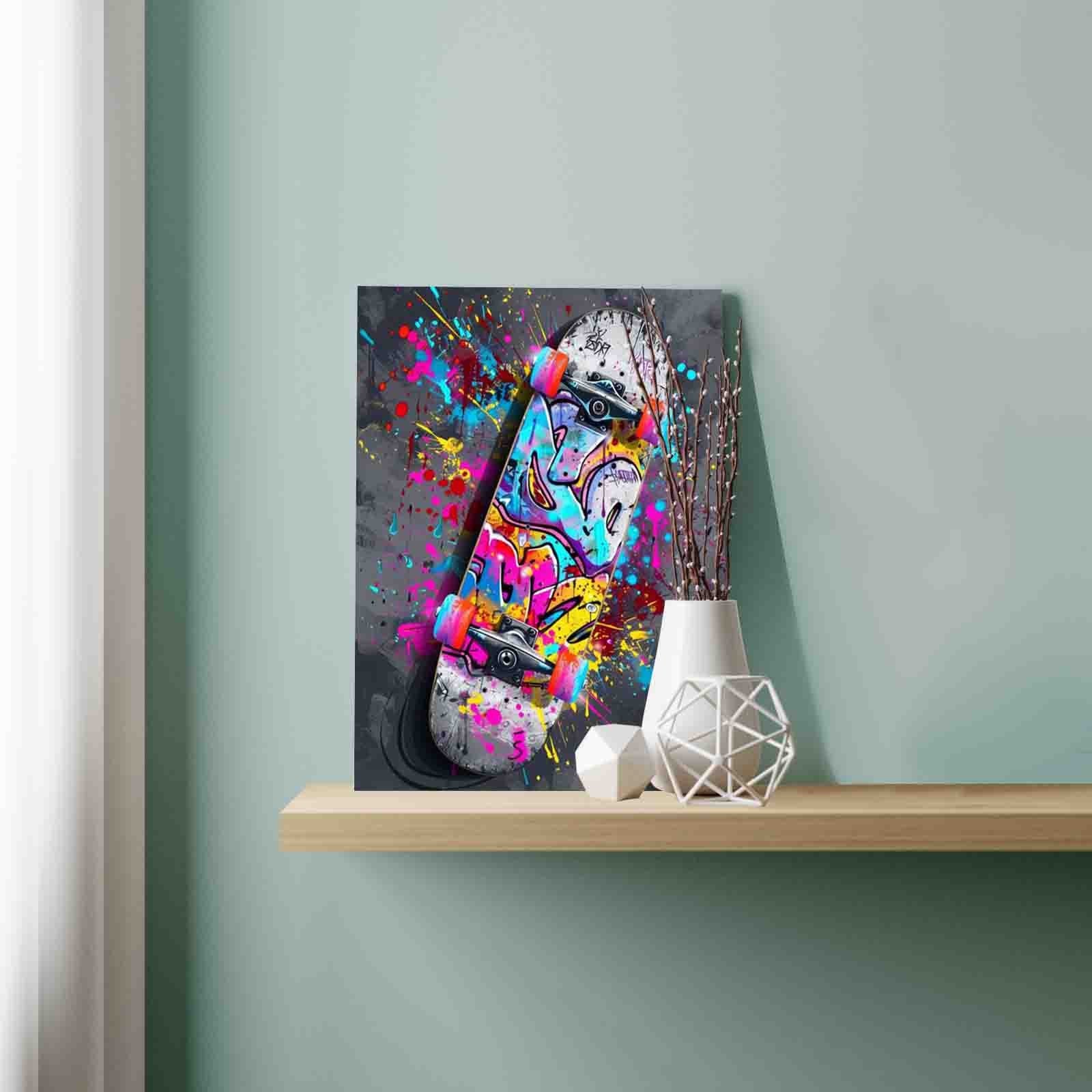 Graffiti Skateboard Energy paint by numbers