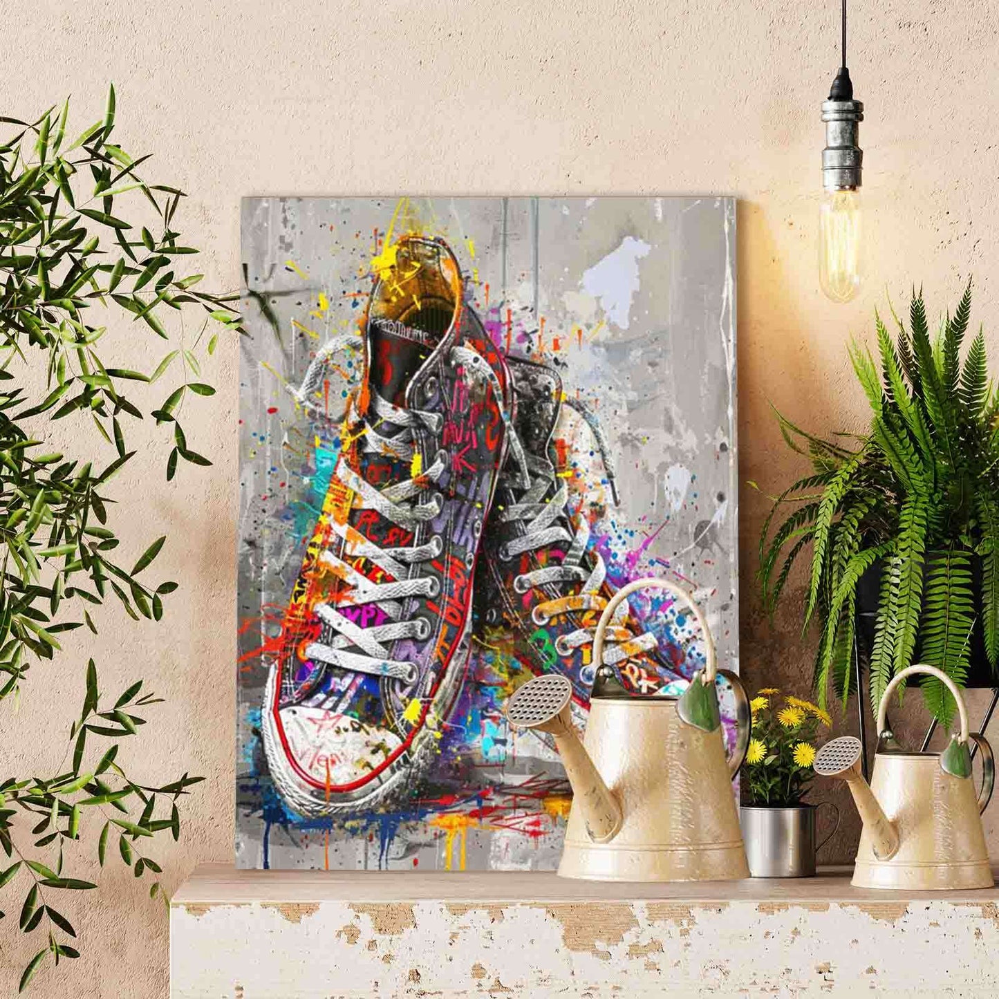 Graffiti Street Sneakers paint by numbers