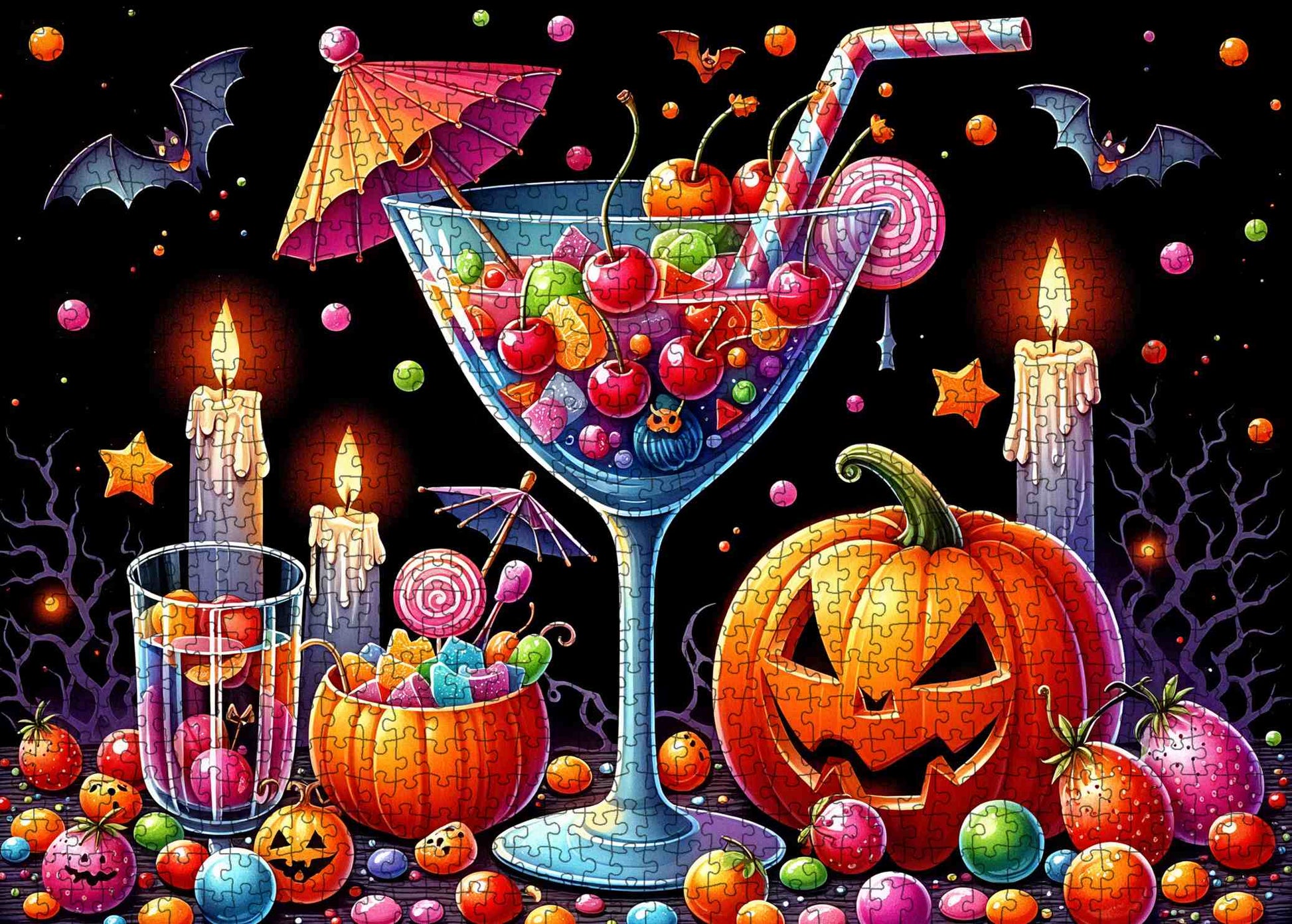 Halloween Candy Cocktail Jigsaw Puzzle