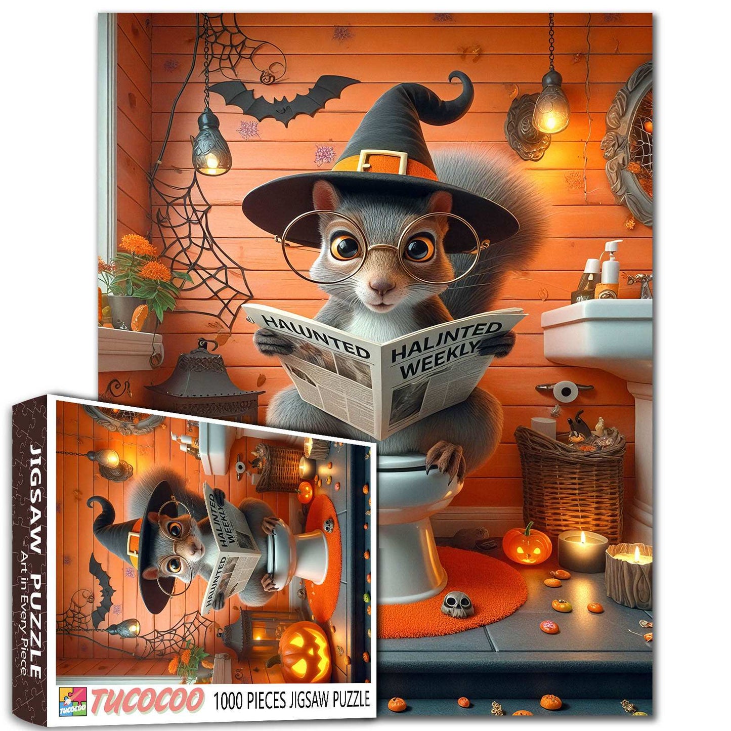 Halloween Cute Squirrel Jigsaw Puzzle